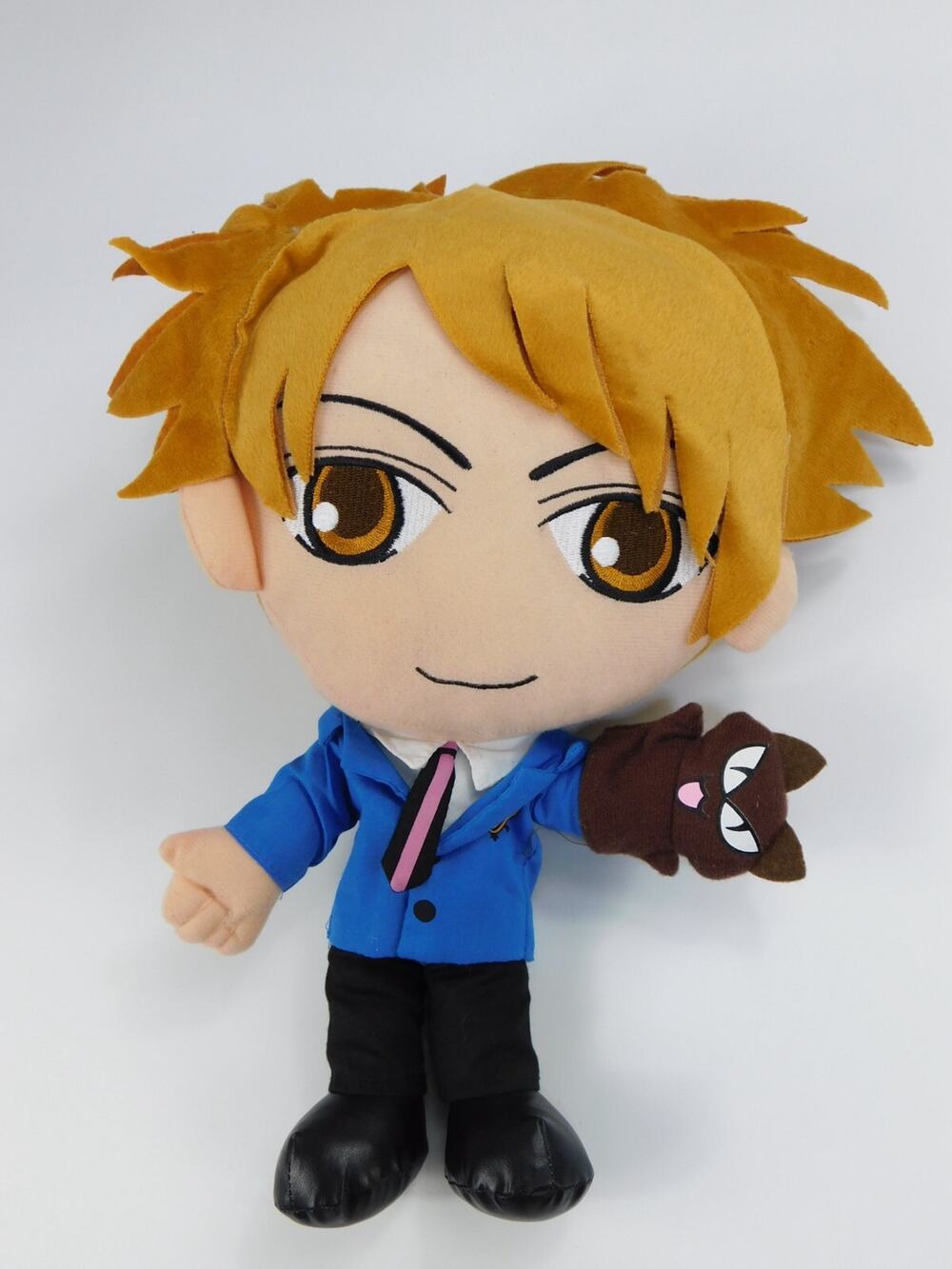 NWT Ouran High School Host Club Hitachiin Twin Plush w/Hand Puppet RARE! 12"